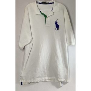 Polo Ralph Lauren Polo Shirt Size 2XLT/TGL Men’s Short Sleeve White Golf